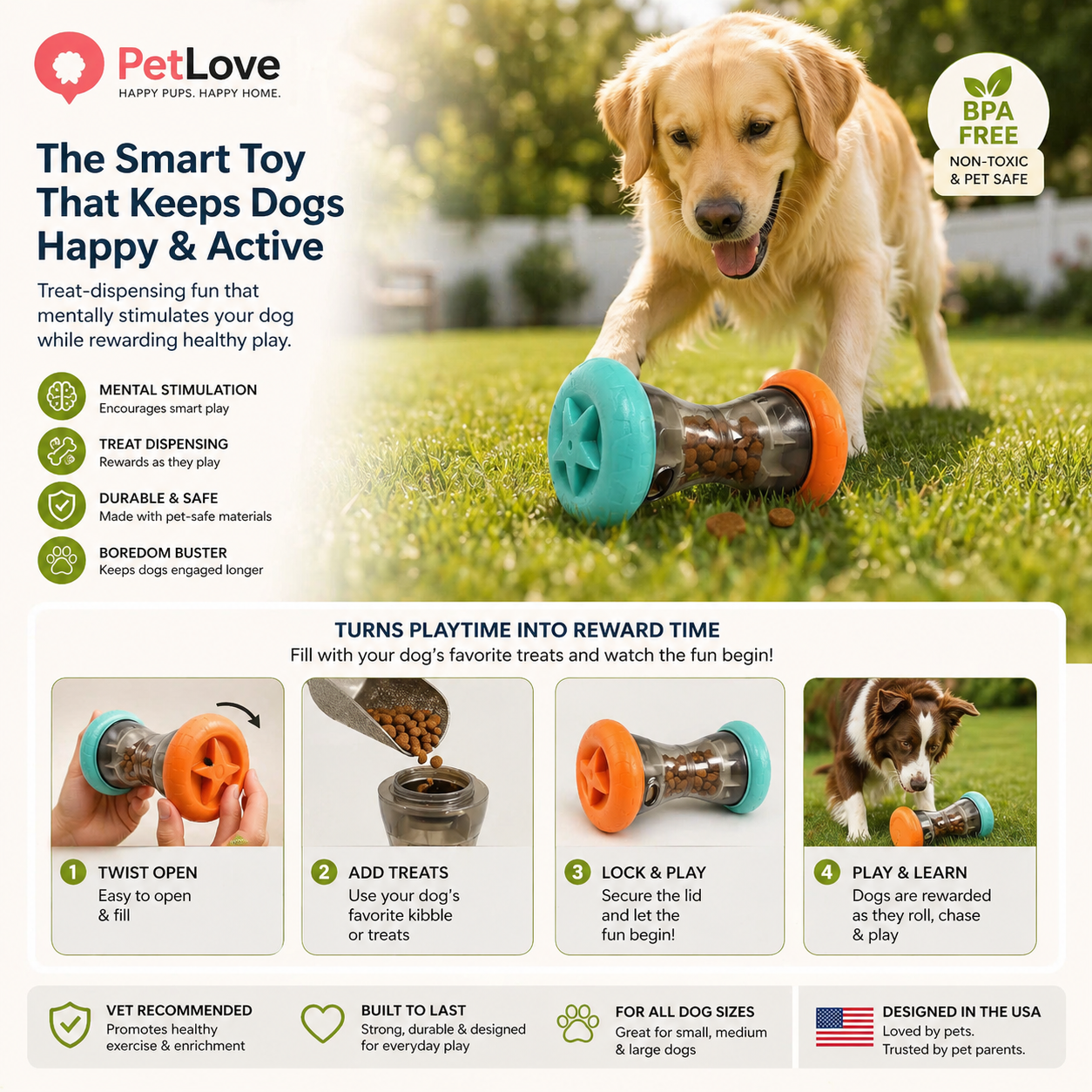 Crunch Toy Puzzle Feeder — The snack they can't destroy